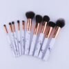 10PCS Professional Marble Makeup Brushes