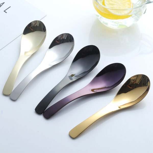 Stainless Steel Gold Soup Spoon