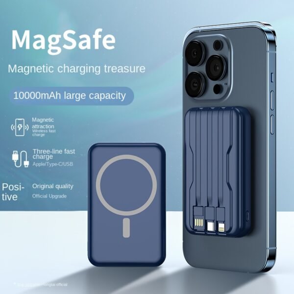 10000mAh Portable Magnetic Power Bank Wireless Charger