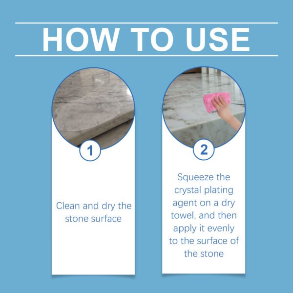 Marble Cleaning Polish Kitchen Tile Countertop Scratch Repair Cleaner Stone Crystal Plating Agent