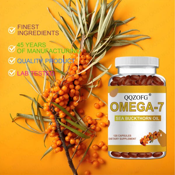 Vegan Sea Buckthorn Oil Softgel Capsules