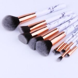 10PCS Professional Marble Makeup Brushes