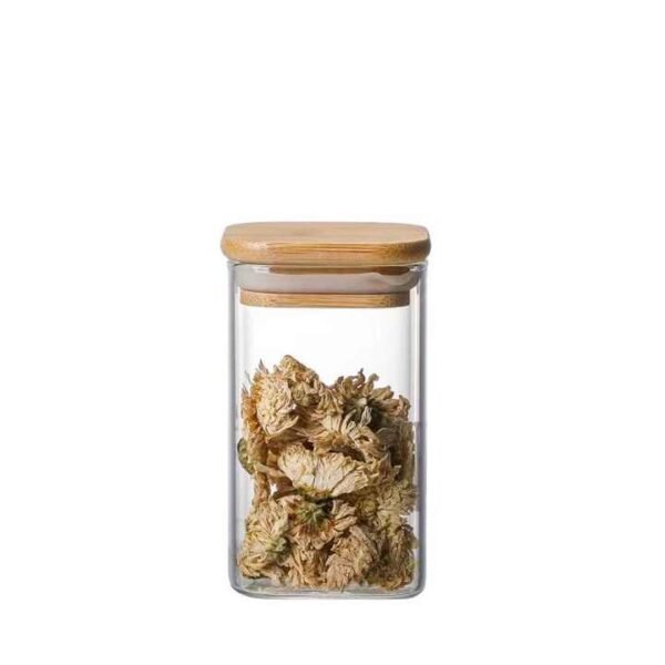 Glass Storage Jars with Bamboo Lids