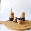 Cute Wooden Salt & Pepper Mills