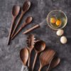 Elegant Wooden Kitchen Utensil Set