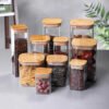 Glass Storage Jars with Bamboo Lids