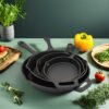 Modern Cast Iron Nonstick Fry Pan