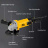 Variable Speed Electric Angle Grinder
