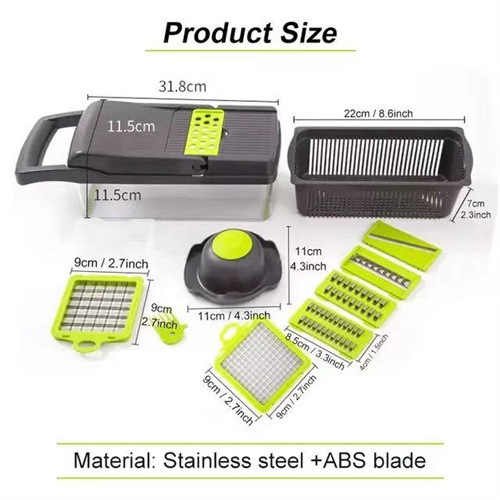 H6ec21d86f39541e39cb4f2a5c2ff4360k.jpg_720x720q50.jpg Fruit Mandoline Slicer Machine Multifunctional 16 in 1 Food Cutter Kitchen Vegetable Cutter Potato Cutter