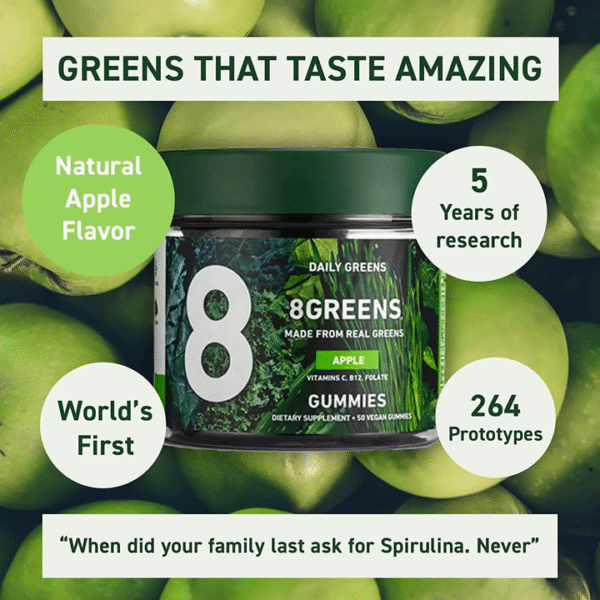 Daily Greens Apple Flavor Gummies