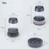 Soap Dispensing Dish Scrubber Set