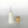 Ceramic Pepper Mill with Wood Top