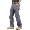 Cargo Pants Men Outdoor Waterproof Elastic Hiking Hunting Trousers Casual Multi Pocket Pants Male Work Jogger Plus Size