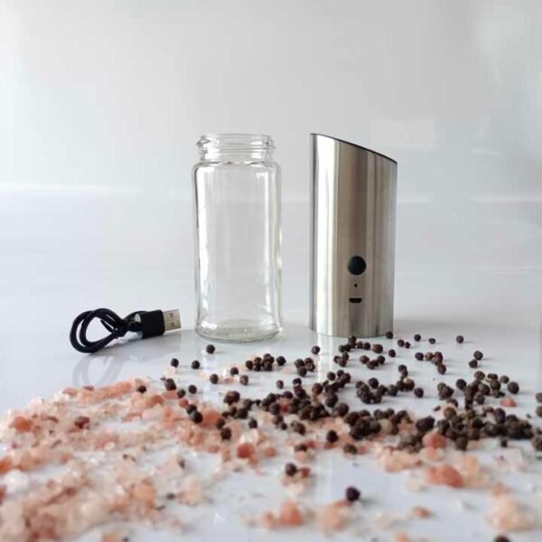 Electric Pepper Mill with Glass Jar