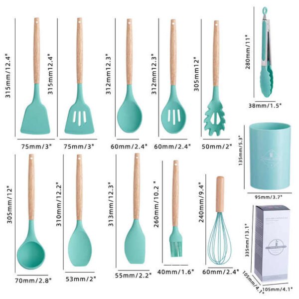 Colorful Silicone Kitchen Utensil Set