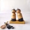 Cute Wooden Salt & Pepper Mills
