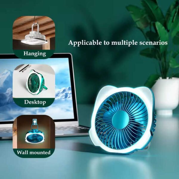Portable Mini Fan with Night Light