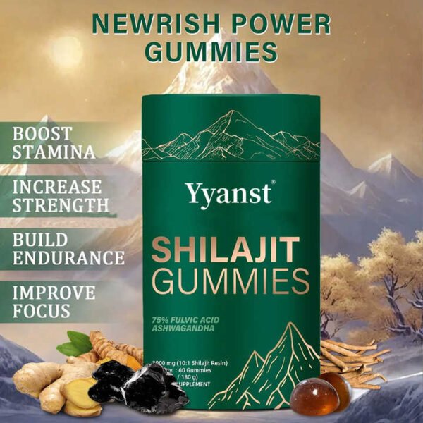 Vegan Shilajit Mineral Supplement Gummies