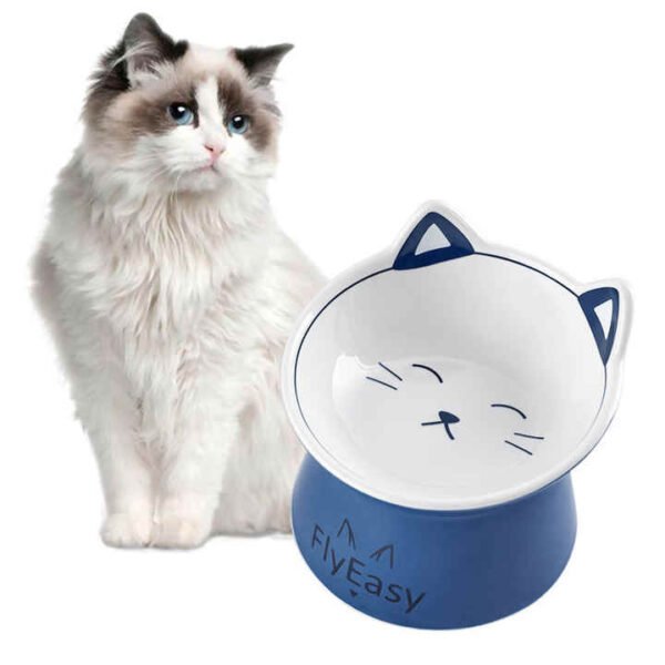 Hfd3a74052f714cbca46948f2bbd52236E.jpg_720x720q50.jpg Easy Clean Durable Ceramic Raised Pet Bowl