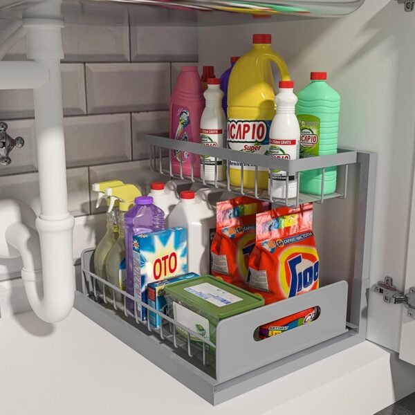 O1CN01KtgLsm1urjS68Kw8I_2207808226091-0-cib.jpg Kitchen Cabinet Sink Drawable Storage Rack