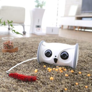 Interactive Owl Pet Toy with Snack Dispenser