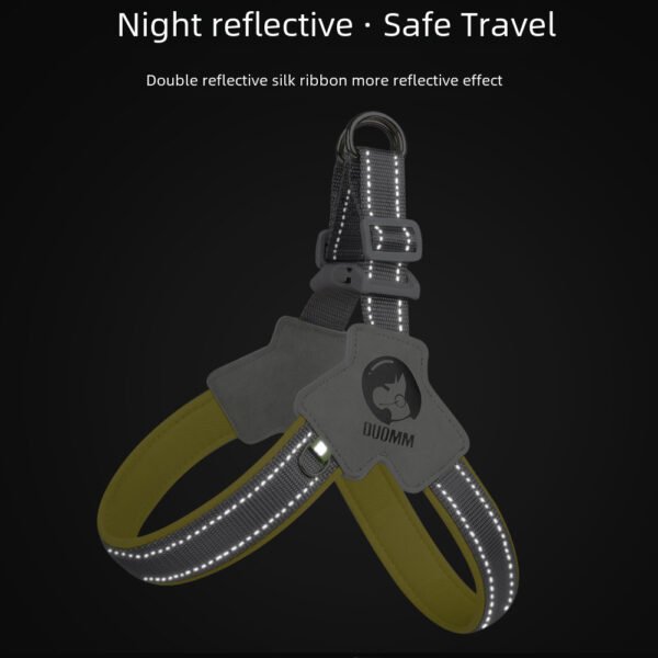 Reflective Dog Chest Harness Saddle
