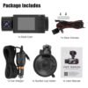 3-Lens HD Car Dash Cam