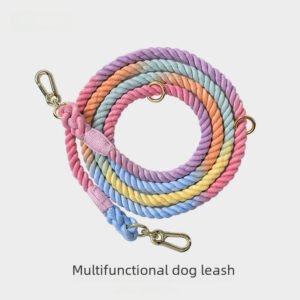 O1CN01vkIDjr1Bs2yMIwnTL_0-0-cib.jpg Rainbow Woven Double Dog Leash