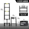 555247700 Foldable Aluminum Telescopic Ladder