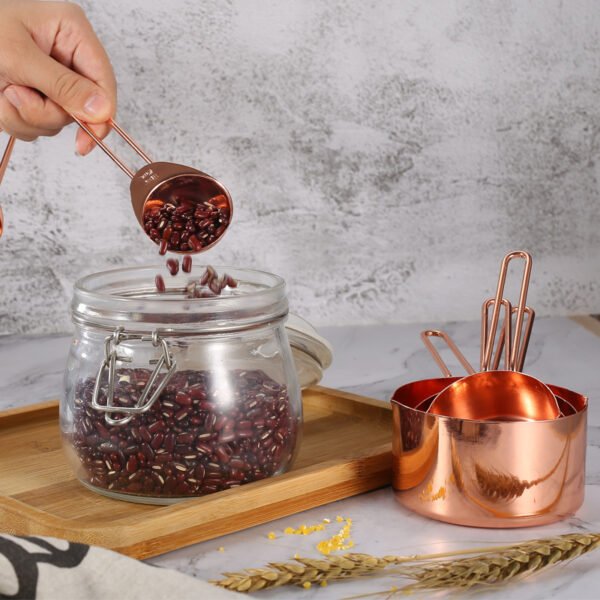 555251422 Rose Gold Stainless Measuring Spoon