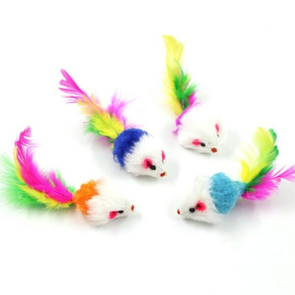555378229 Feathered Sisal Cat Scratching Ball