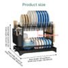 2-Tier Countertop Dish Drying Rack