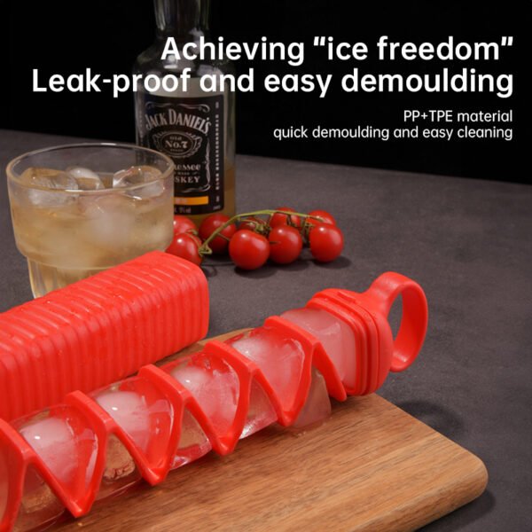 558505904 10-Cavity Silicone Pull-Out Ice Mold