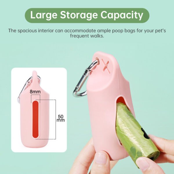 555378449 Portable Silicone Dog Poop Bag Holder