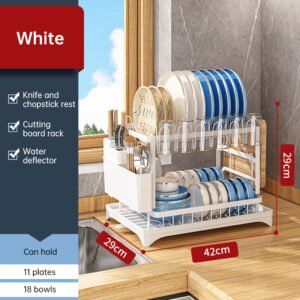 558505816 2-Tier Countertop Dish Drying Rack