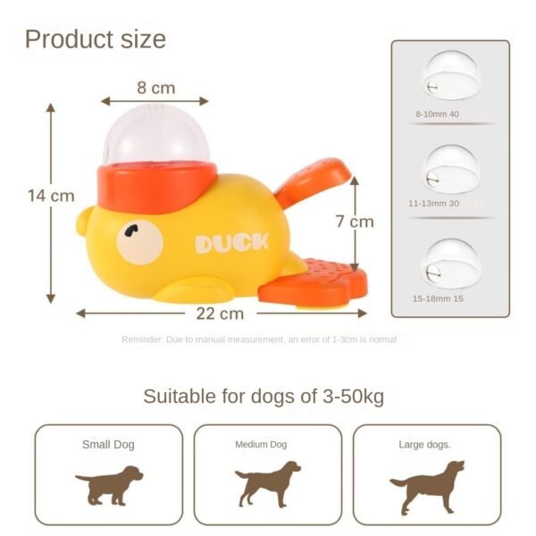 555378169 Automatic Pet Treat Dispensing Toy Duck