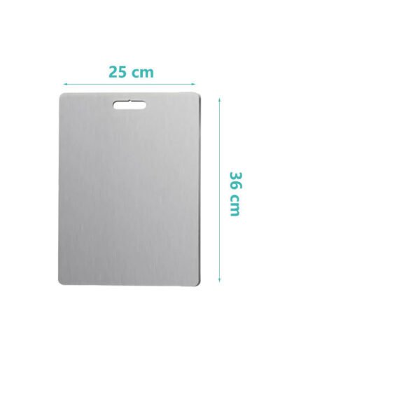 558505808 Double-Sided Stainless Steel Cutting Board