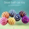 555378211 Feathered Sisal Cat Scratching Ball