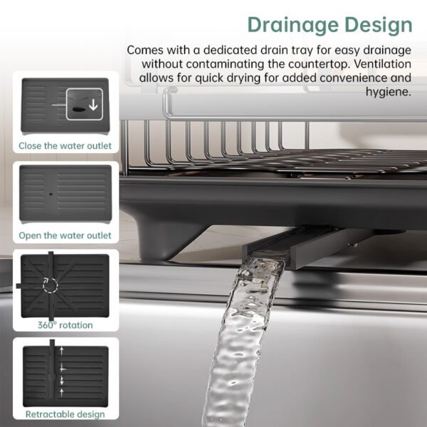2-Tier Countertop Dish Drying Rack