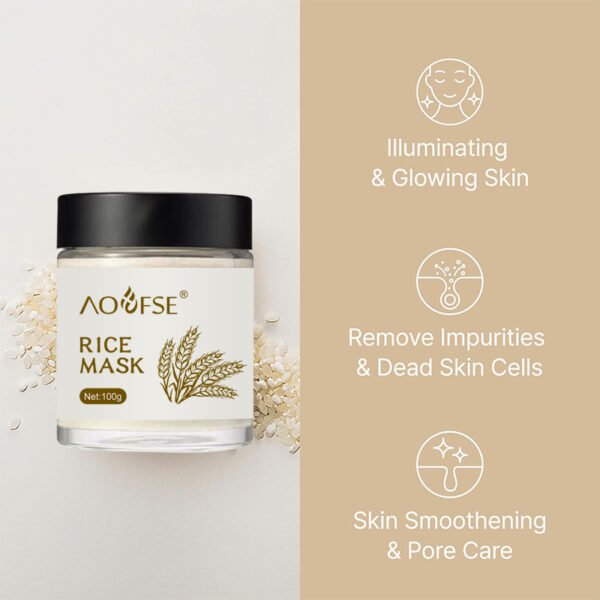 Vegan Organic Rice Face Mask