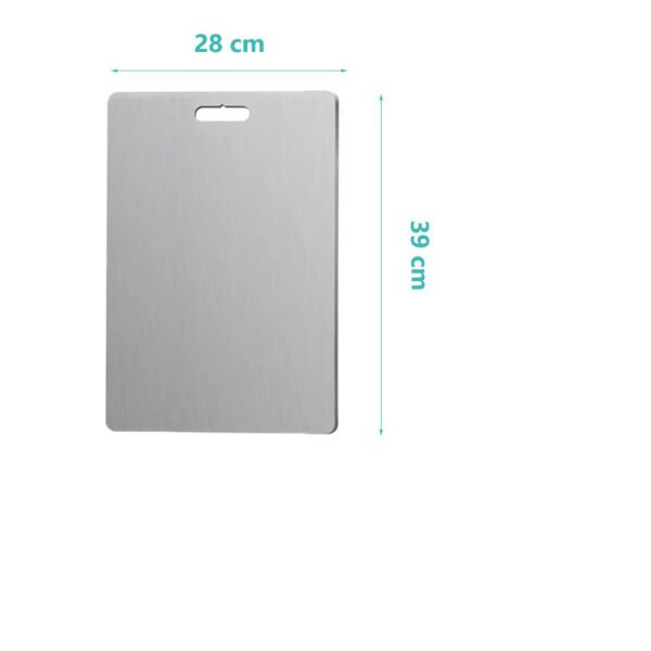 558505809 Double-Sided Stainless Steel Cutting Board