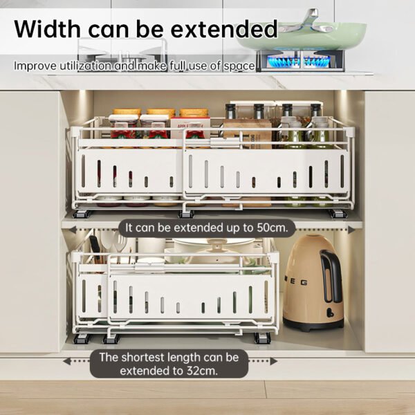 558505787 Telescopic Kitchen Drawer Organizer