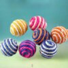 555378212 Feathered Sisal Cat Scratching Ball