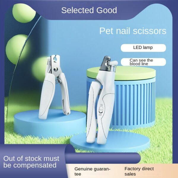 555378149 LED Pet Nail Clippers with Bloodline Monitor