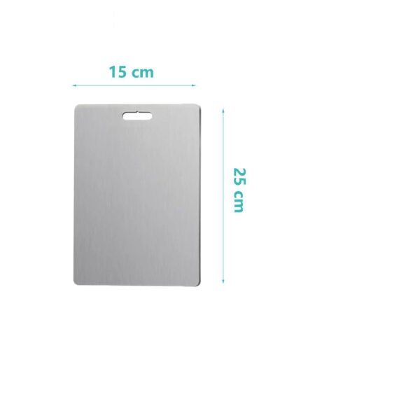 558505810 Double-Sided Stainless Steel Cutting Board