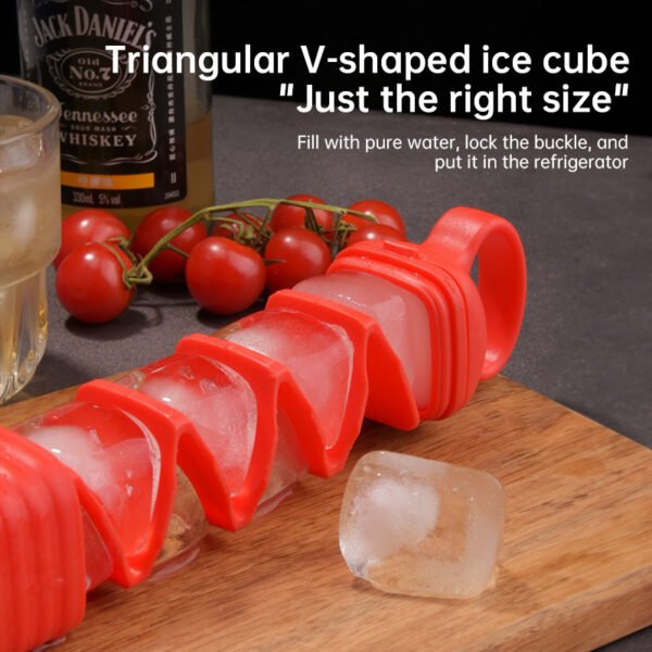 558505903 10-Cavity Silicone Pull-Out Ice Mold