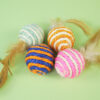 555378213 Feathered Sisal Cat Scratching Ball