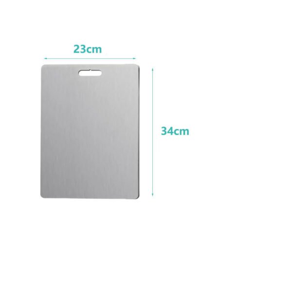 558505807 Double-Sided Stainless Steel Cutting Board