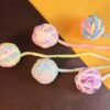 555378226 Feathered Sisal Cat Scratching Ball