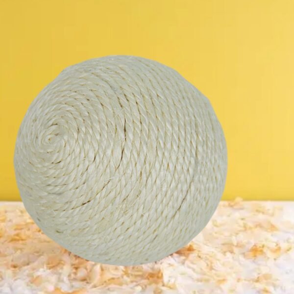 555378220 Feathered Sisal Cat Scratching Ball